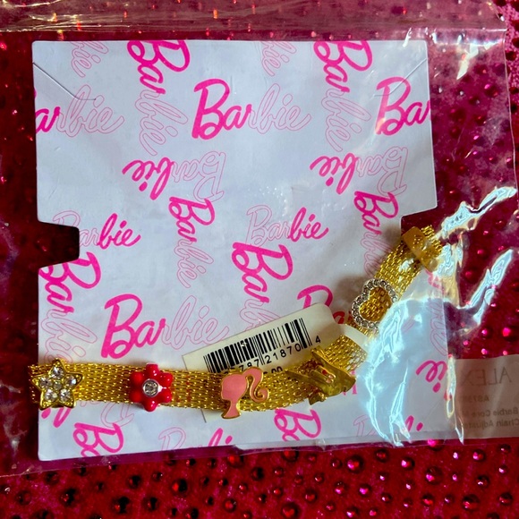 Barbie Multi-Charm Mesh Tennis Chain Bracelet NWT - Picture 4 of 4